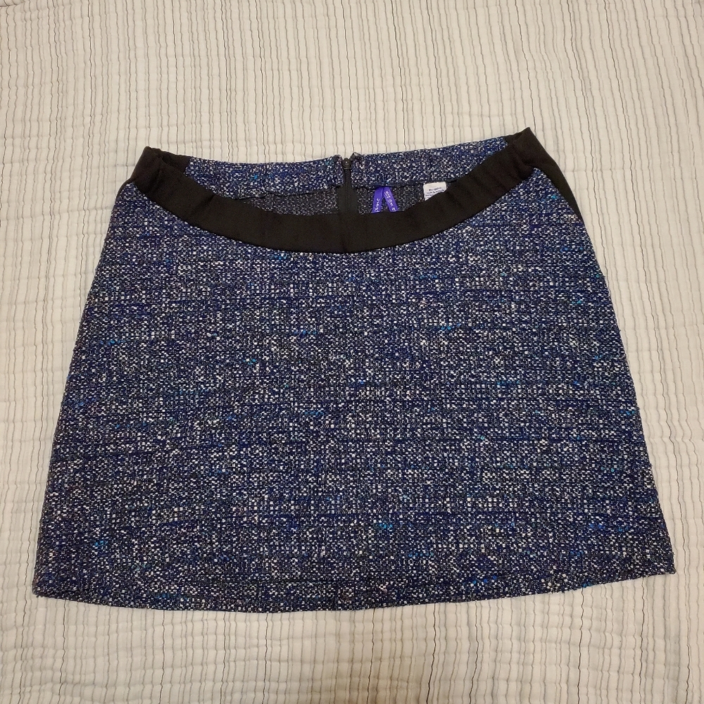 Under the bump mini maternity skirt.